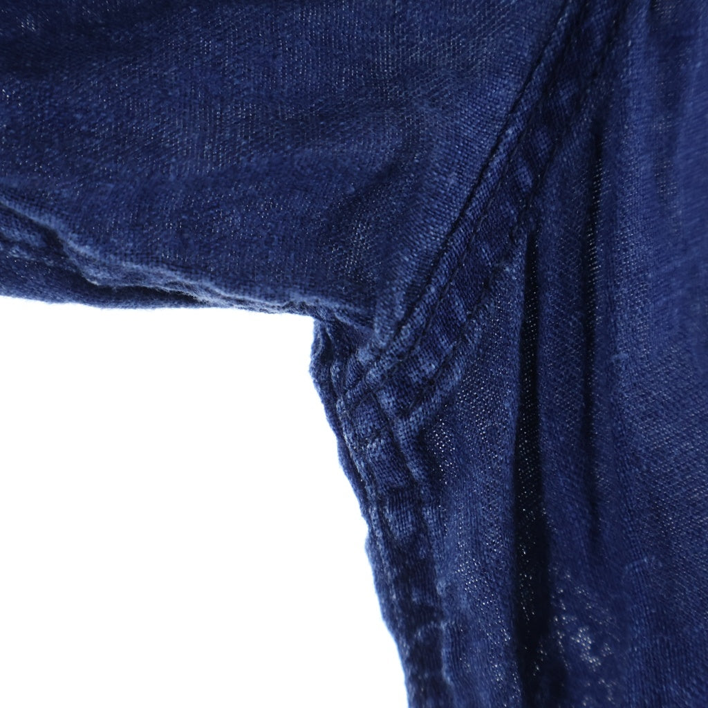 KAPITAL(キャピタル) Thunder Sashiko French Cloth Linen Aloha Shirt サンダー刺し子 フレンチクロスリネン アロハシャツ
