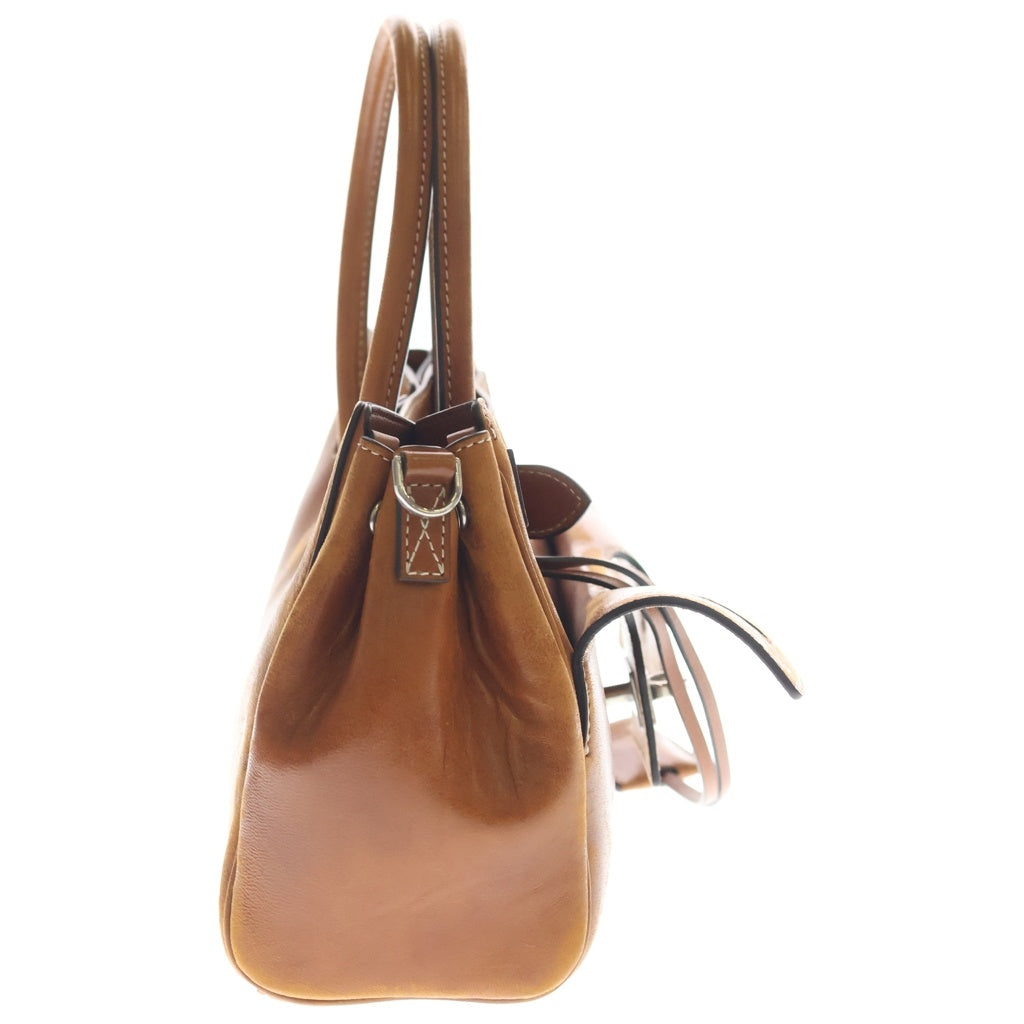 BALENCIAGA(バレンシアガ) BEL AIR キャリーオールバッグ ミニ スムースレザー ブラウン 835732 レディース