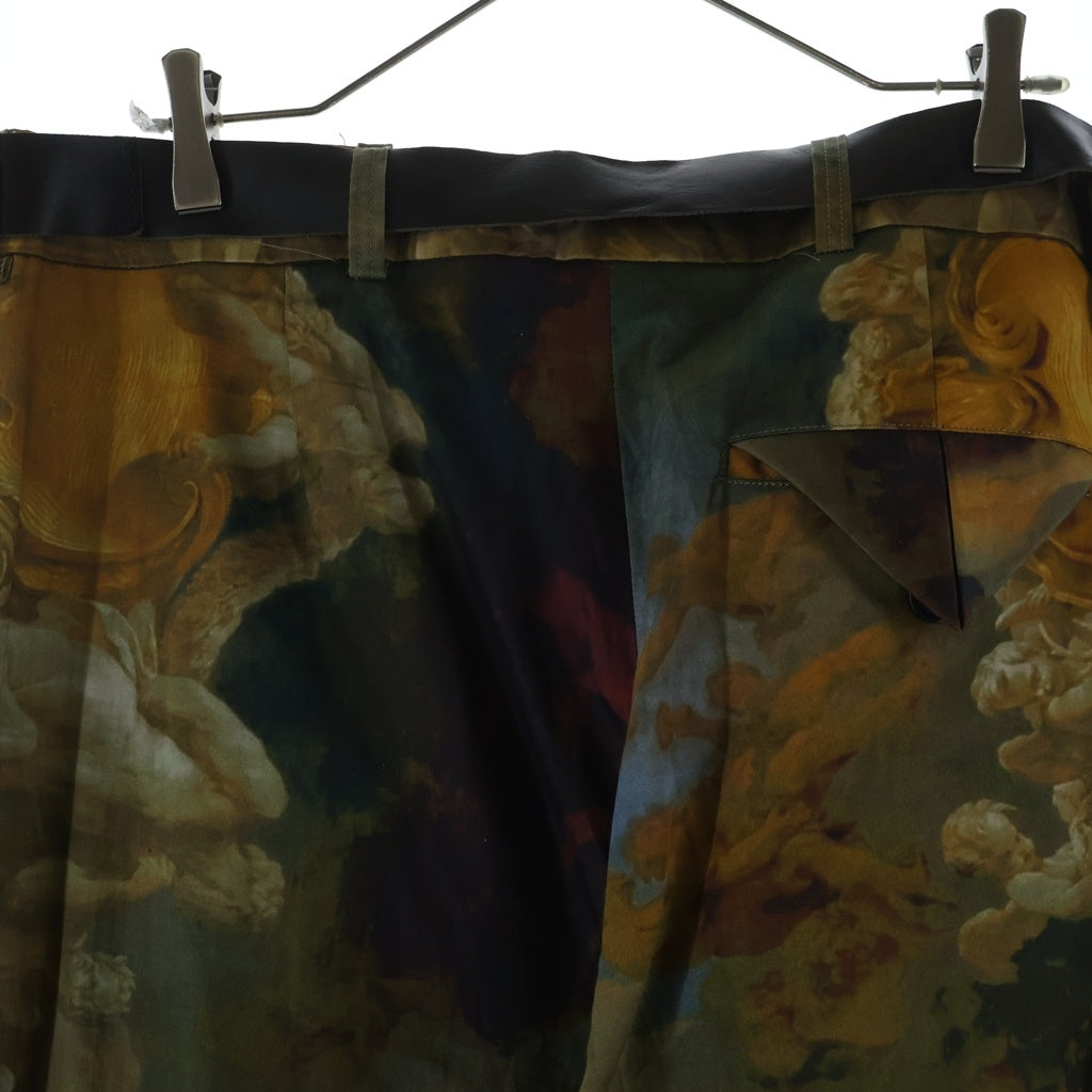 Paul Harnden(ポールハーデン) Belt Short 総柄 ベルトパンツ ブラック