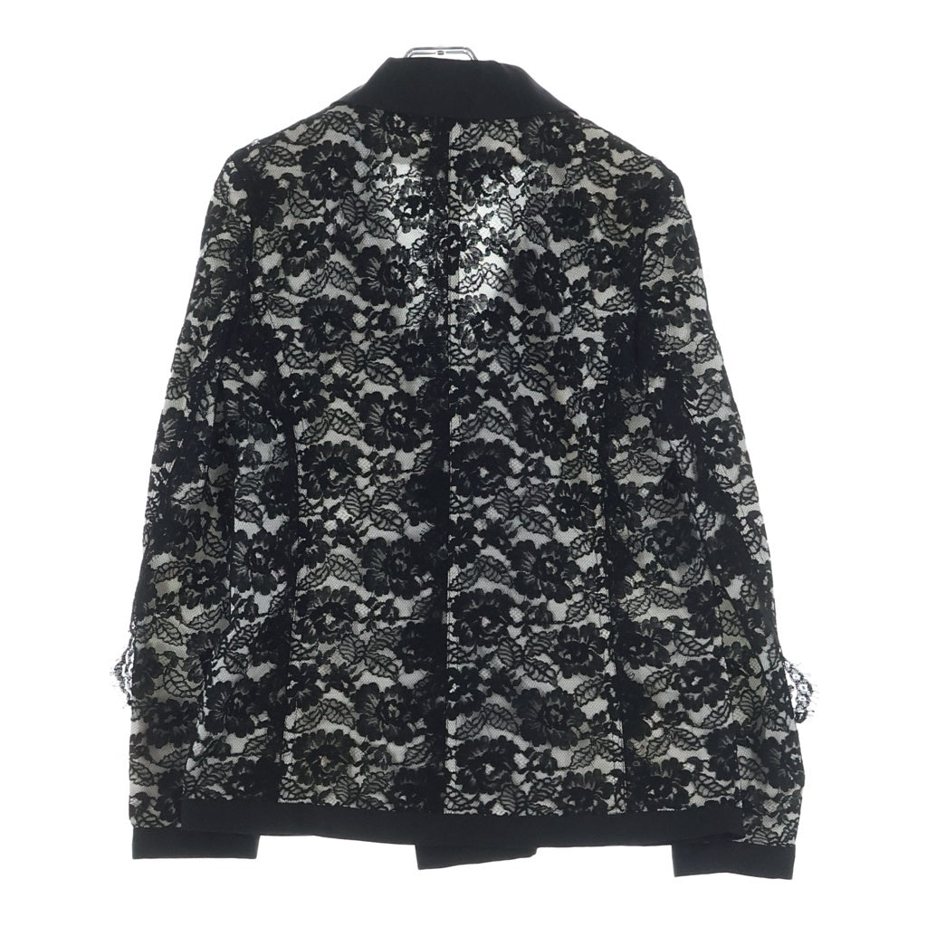 CHANEL(シャネル) 総レース ショールカラージャケット ホワイト/ブラック P47451W05443 メンズサイズ
