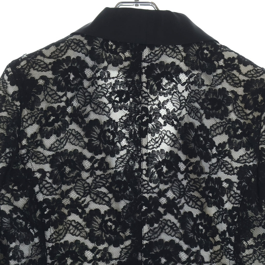 CHANEL(シャネル) 総レース ショールカラージャケット ホワイト/ブラック P47451W05443 メンズサイズ