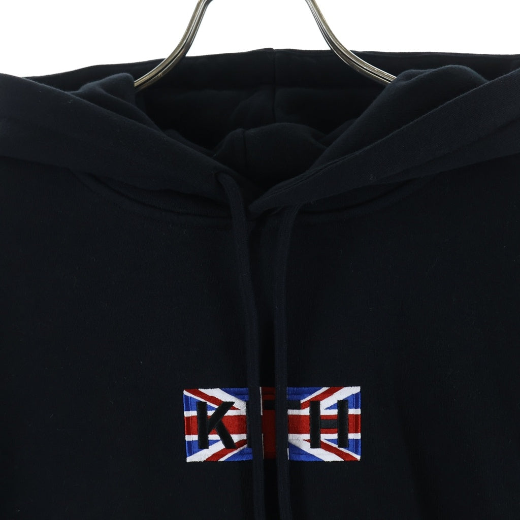 KITH(キス) LONDON CLASSIC LOGO NELSON HOODIE ロンドン クラシック ロゴ ネルソン プルオーバー フーデッド スウェット パーカー ブラック KHM034108
