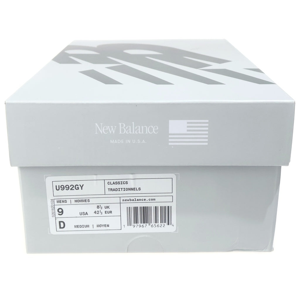 New Balance(ニューバランス) U992GY USA製 ローカット スニーカー グレー US9/27cm