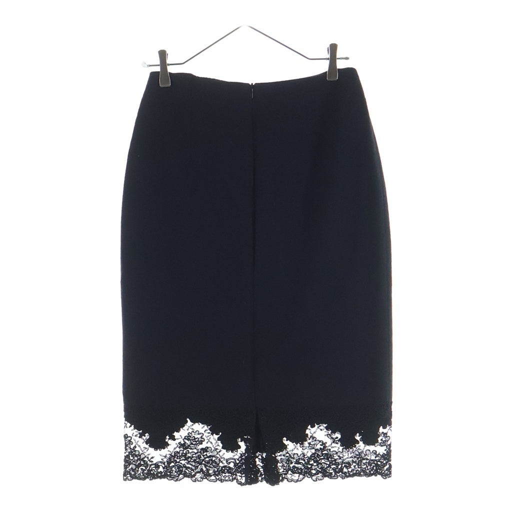 ERMANNO SCERVINO(エルマンノシェルヴィーノ) ウール 花柄フリル スカート ブラック D352O339PWE レディース