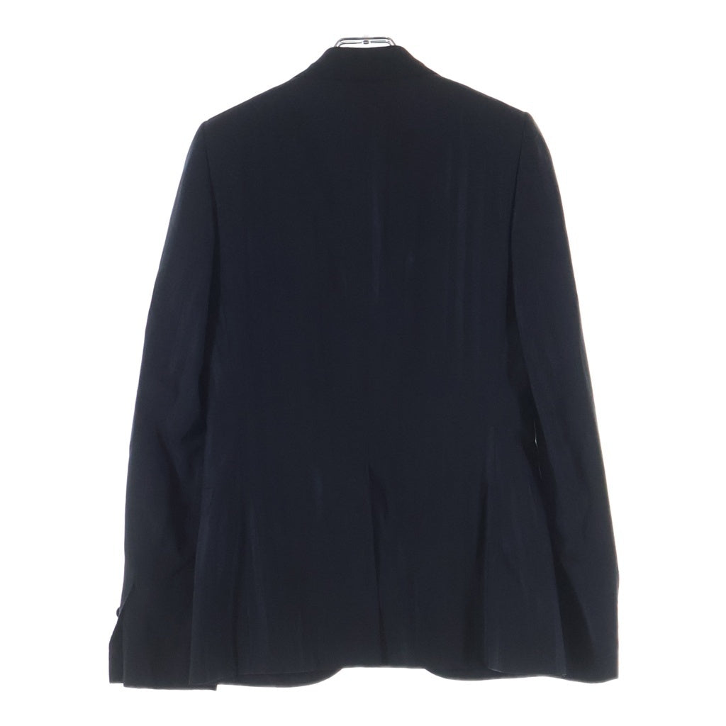 Dior HOMME(ディオールオム) 06SS ストライプ 5B ダブル ウール レーヨン混 テーラードジャケット ブラック/ブルー 6EF1026655 レディース