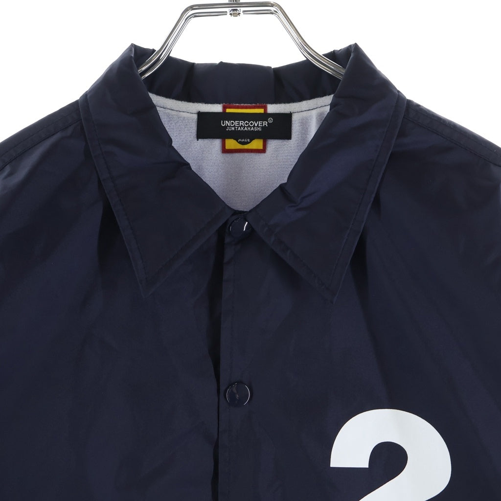 HUMAN MADE(ヒューマンメイド) ×UNDERCOVER LAST ORGY 2 COACH JACKET アンダーカバー ラストオージー ナイロン コーチ ジャケット ネイビー XX23JK002