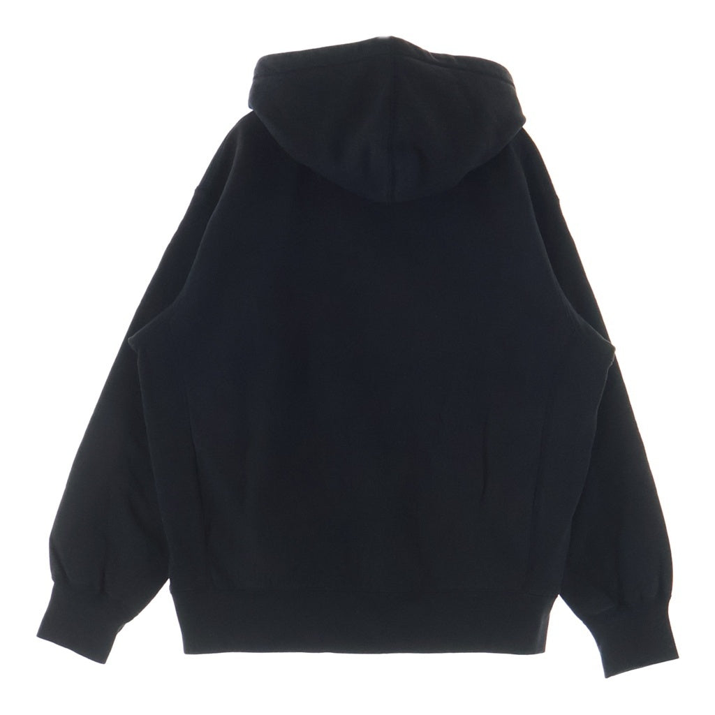SUPREME(シュプリーム) 21AW Arabic Logo Hooded Sweatshirt アラビック ロゴ エンブロイダリー プルオーバースウェットパーカー フーディー ブラック