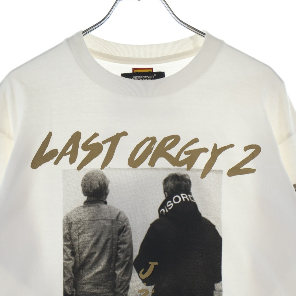 HUMAN MADE(ヒューマンメイド) ×UNDERCOVER LAST ORGY 2 LONG SLEEVE アンダーカバー ラストオージー グラフィック クルーネック 長袖Tシャツ カットソー ホワイト XX24CS002
