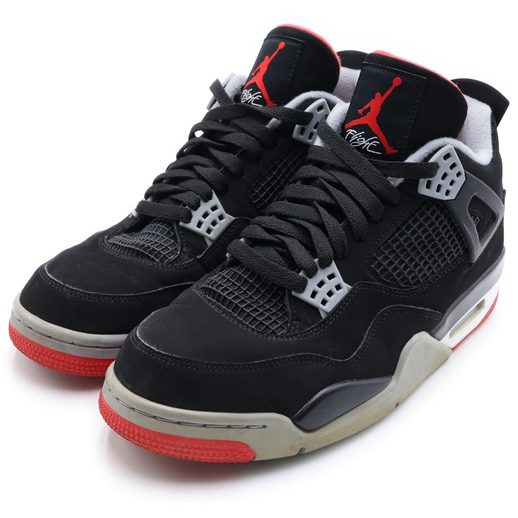 NIKE(ナイキ) AIR JORDAN 4 RETRO BRED エアジョーダン レトロ ブレッド ハイカットスニーカー ブラック US10/28cm 308497-060