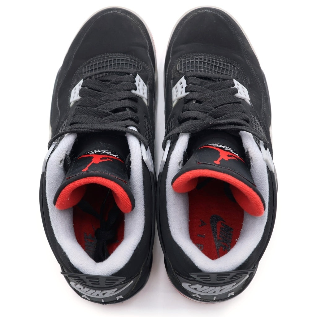 NIKE(ナイキ) AIR JORDAN 4 RETRO BRED エアジョーダン レトロ ブレッド ハイカットスニーカー ブラック US10/28cm 308497-060