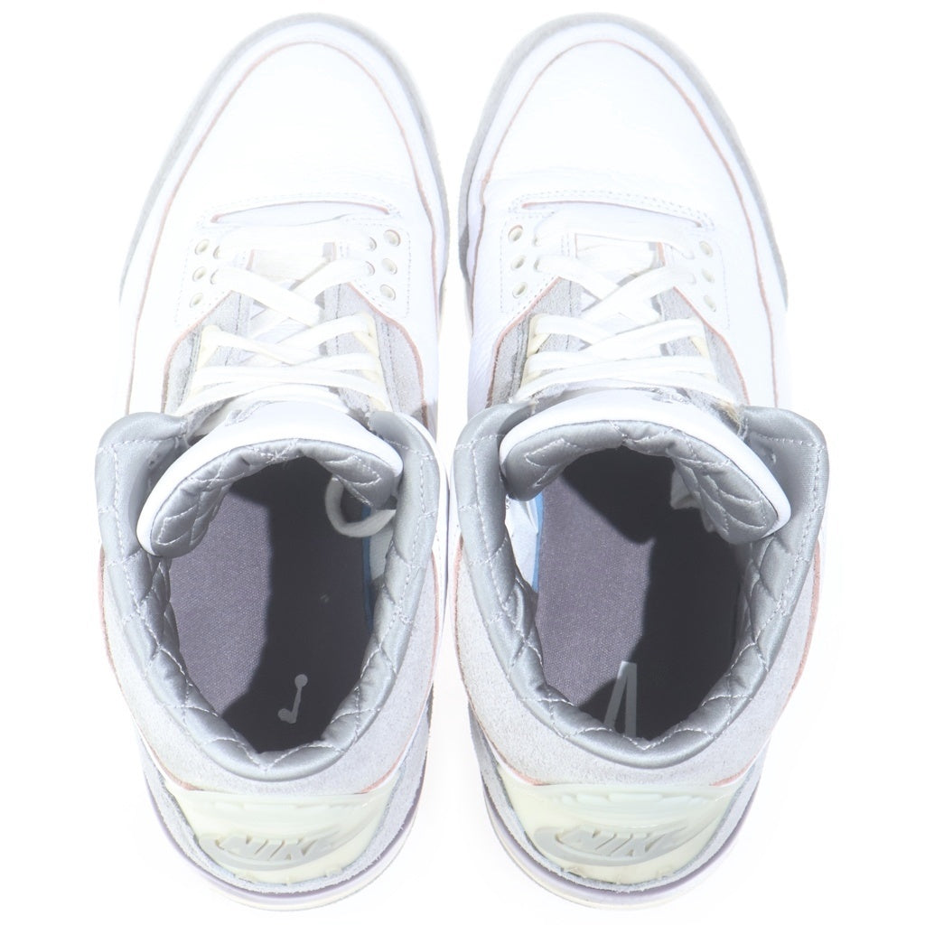 NIKE(ナイキ) ×A MA MANIERE AIR JORDAN 3 RETRO SP アママニエール エアジョーダン レトロ ミッドカットスニーカー ホワイト/ベージュ US11.5/28.5cm DH3434-110