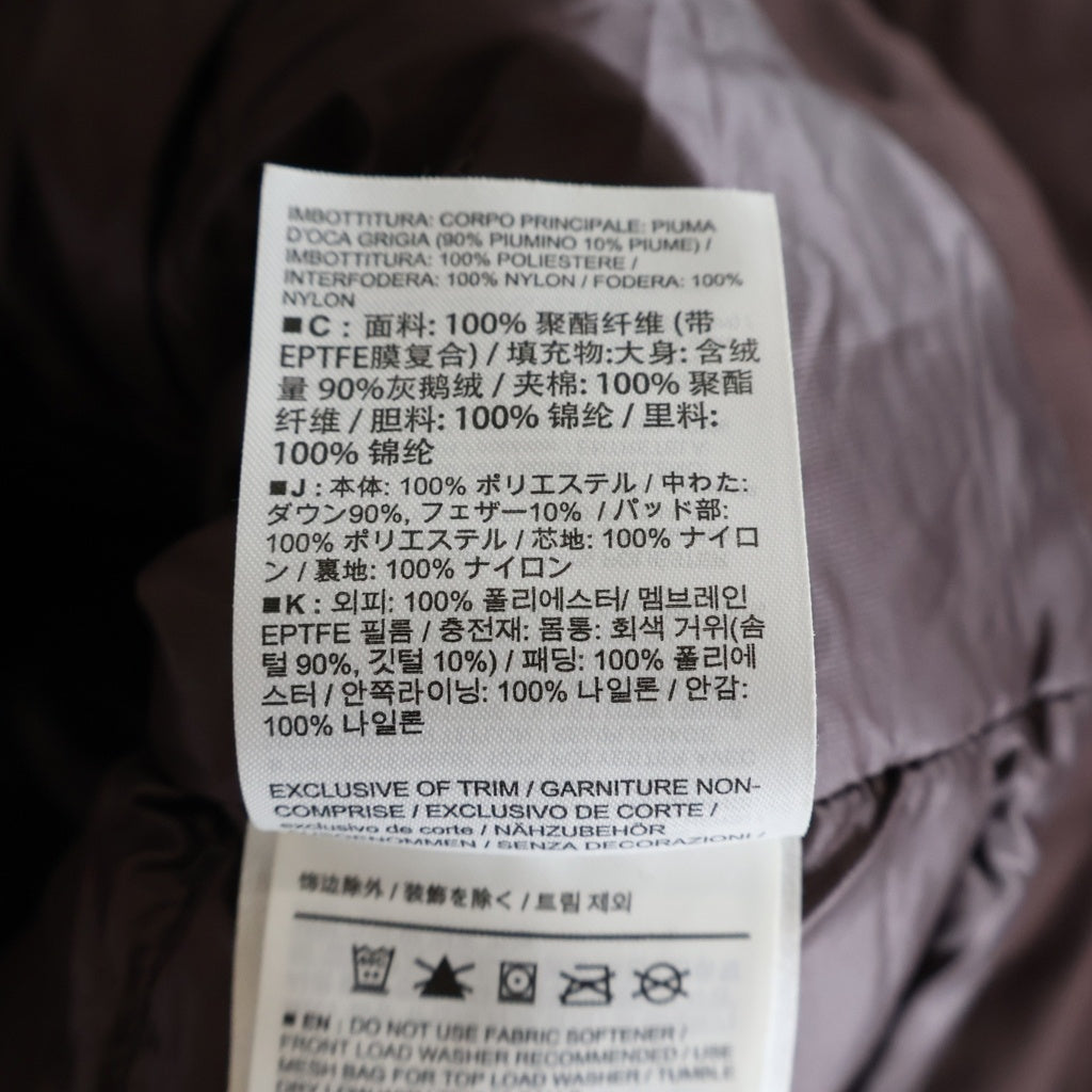 ARC'TERYX(アークテリクス) THERME PARKA サーミー パーカ ナイロン ロゴエンブロイダリー ゴアテックス ジップアップ ダウンジャケット ブラウン 28241-129544