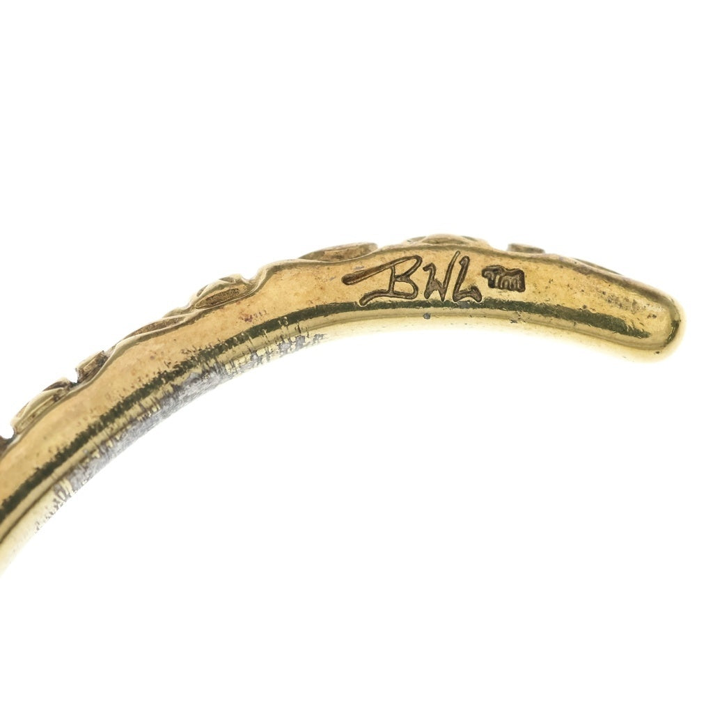 Bill Wall Leather/BWL(ビルウォールレザー) THINCROSSBANGLE シンクロス プレーテッド バングル スターリング シルバー
