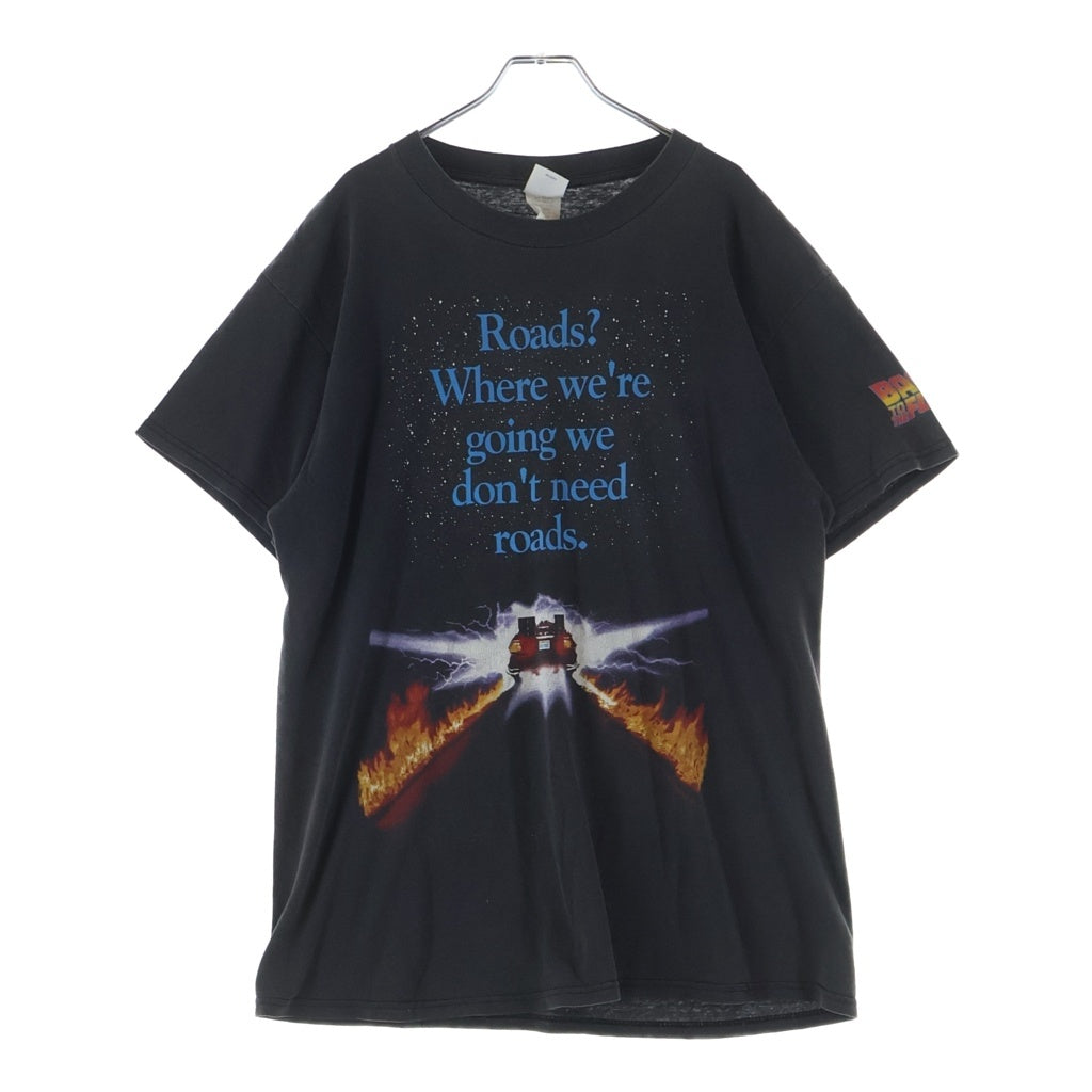 VINTAGE(ヴィンテージ) 90S VINTAGE BACK TO THE FUTURE ROADS? MOVIE PROMO TEE ヴィンテージ バックトゥザフューチャー プロモーション フロントプリントTシャツ 半袖カットソー