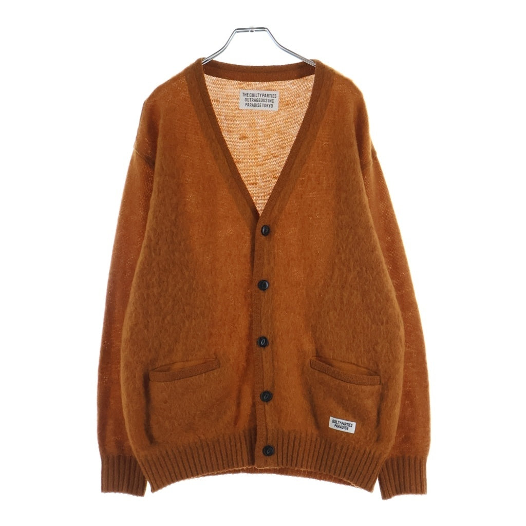 WACKO MARIA(ワコマリア) 22AW MOHAIR KNIT CARDIGAN モヘア混 ウールニットカーディガン ブラウン 22FW-WHK-KN06