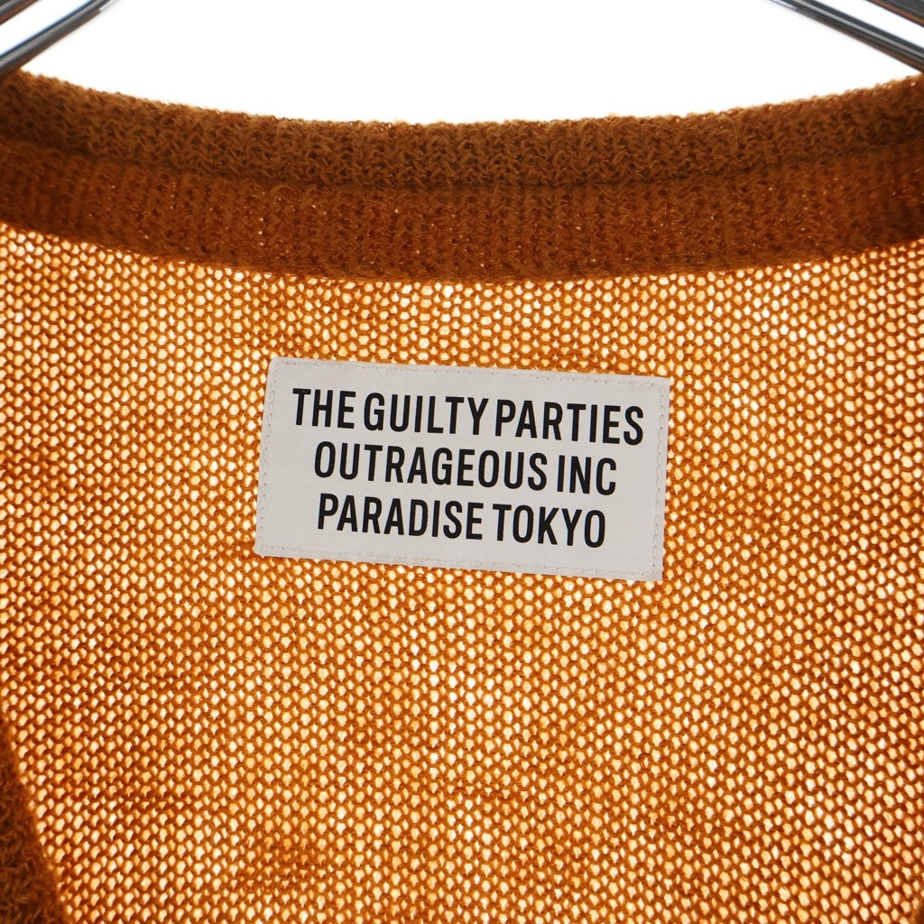 WACKO MARIA(ワコマリア) 22AW MOHAIR KNIT CARDIGAN モヘア混 ウールニットカーディガン ブラウン 22FW-WHK-KN06