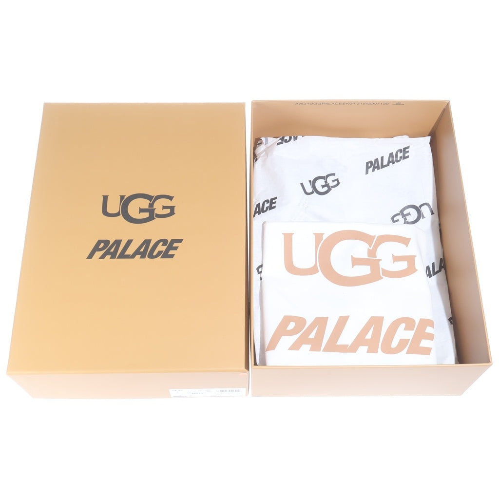 UGG(アグ) 24AW ×PALACE TASMAN SLIPPER BLACK CAMO パレス ブラックカモ 刺繍デザイン タスマンスリッパ ミュール ブラック/パープル 1172070-BKCA