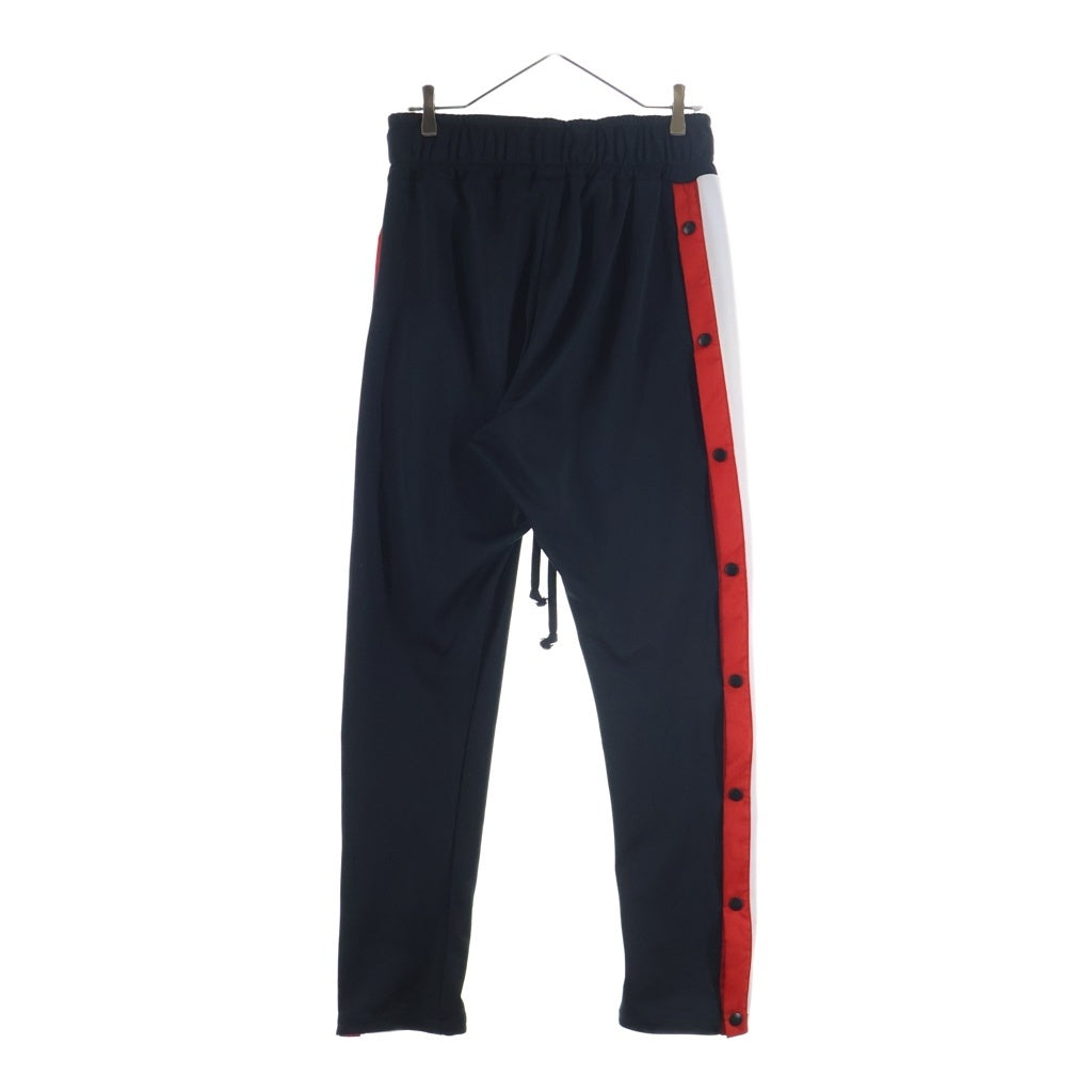 cvtvlist(カタリスト) 21AW LOYAL FLASH LIMITED CTLS SIDE SNAP PANTS ロイヤルフラッシュ ロゴエンブロイダリー サイドスナップ トラックパンツ ブラック