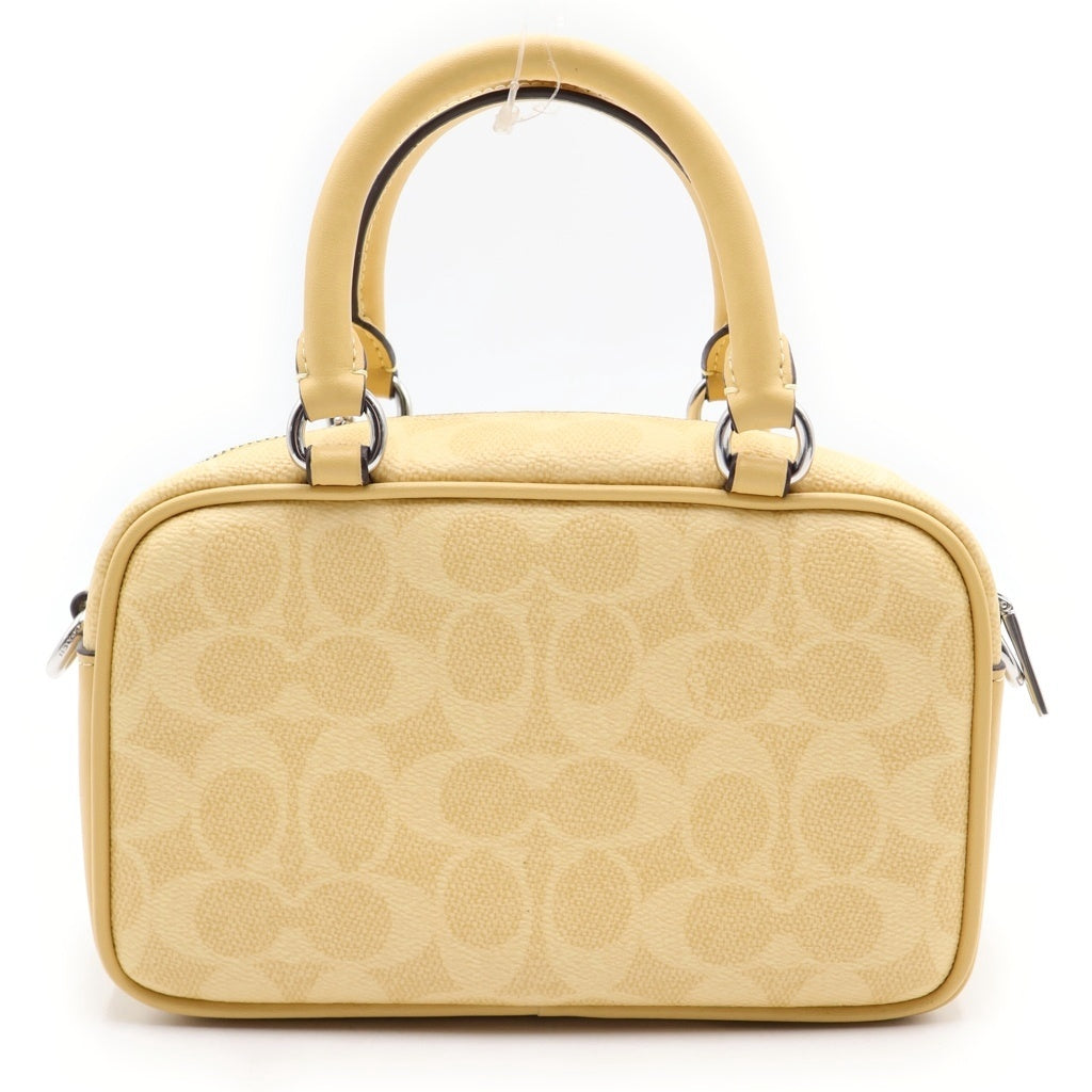 COACH(コーチ) ×PEANUTS SATCHEL CROSSBODY BAG SIGNATURE CANVAS CHARLIE BROWN 2WAY ショルダーハンドバッグ レディース