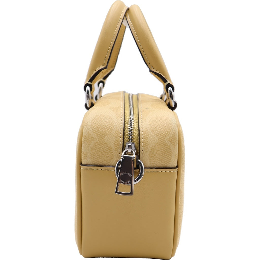 COACH(コーチ) ×PEANUTS SATCHEL CROSSBODY BAG SIGNATURE CANVAS CHARLIE BROWN 2WAY ショルダーハンドバッグ レディース