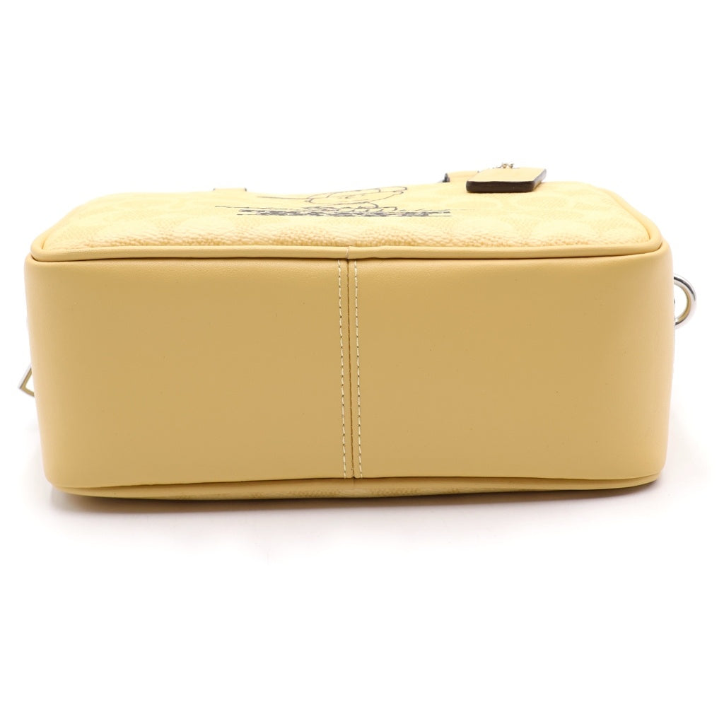 COACH(コーチ) ×PEANUTS SATCHEL CROSSBODY BAG SIGNATURE CANVAS CHARLIE BROWN 2WAY ショルダーハンドバッグ レディース