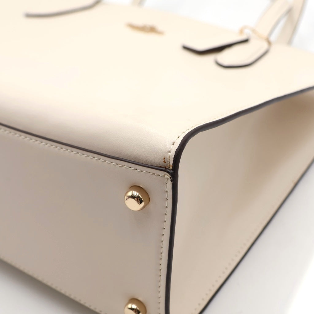 COACH(コーチ) NINA CARRY ALL ニーナ キャリーオール レザー トートバッグ ホワイト レディース