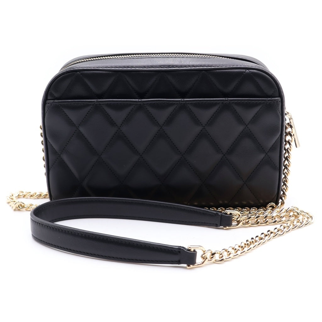 Kate Spade(ケイトスペード) CAREY MINI CAMERA BAG キャリー ミニカメラ キルティング レザー ショルダー バッグ ブラック KG425 レディース