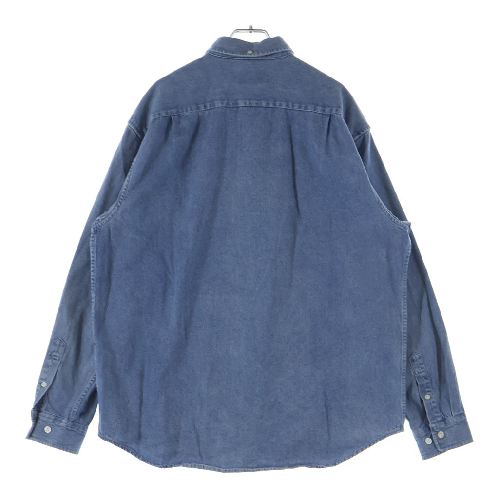 SUPREME(シュプリーム) 25SS Small Box Shirt Denim スモールボックスロゴ 長袖シャツ デニム インディゴ