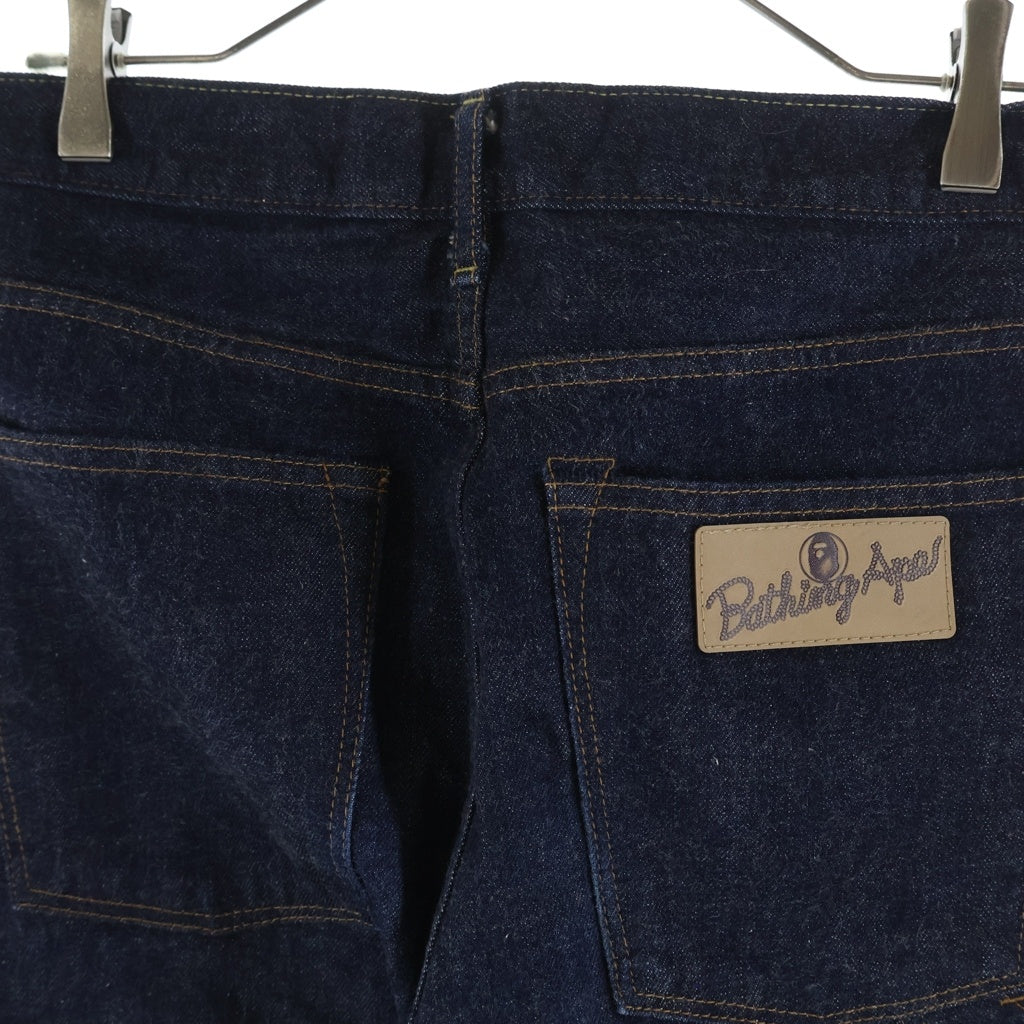 A BATHING APE(アベイシングエイプ) 2008 TYPE-05 SLIM TAPER ジッパーフライ スリム テーパード デニム パンツ インディゴ 001DPA301009X レディース