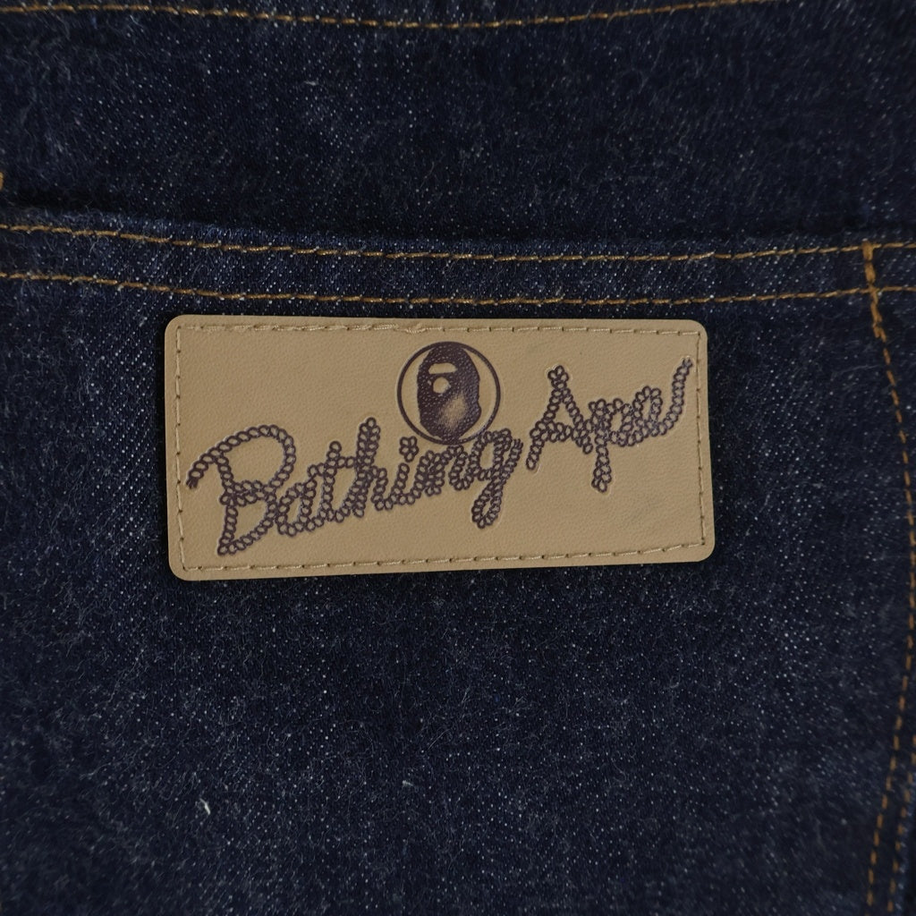 A BATHING APE(アベイシングエイプ) 2008 TYPE-05 SLIM TAPER ジッパーフライ スリム テーパード デニム パンツ インディゴ 001DPA301009X レディース