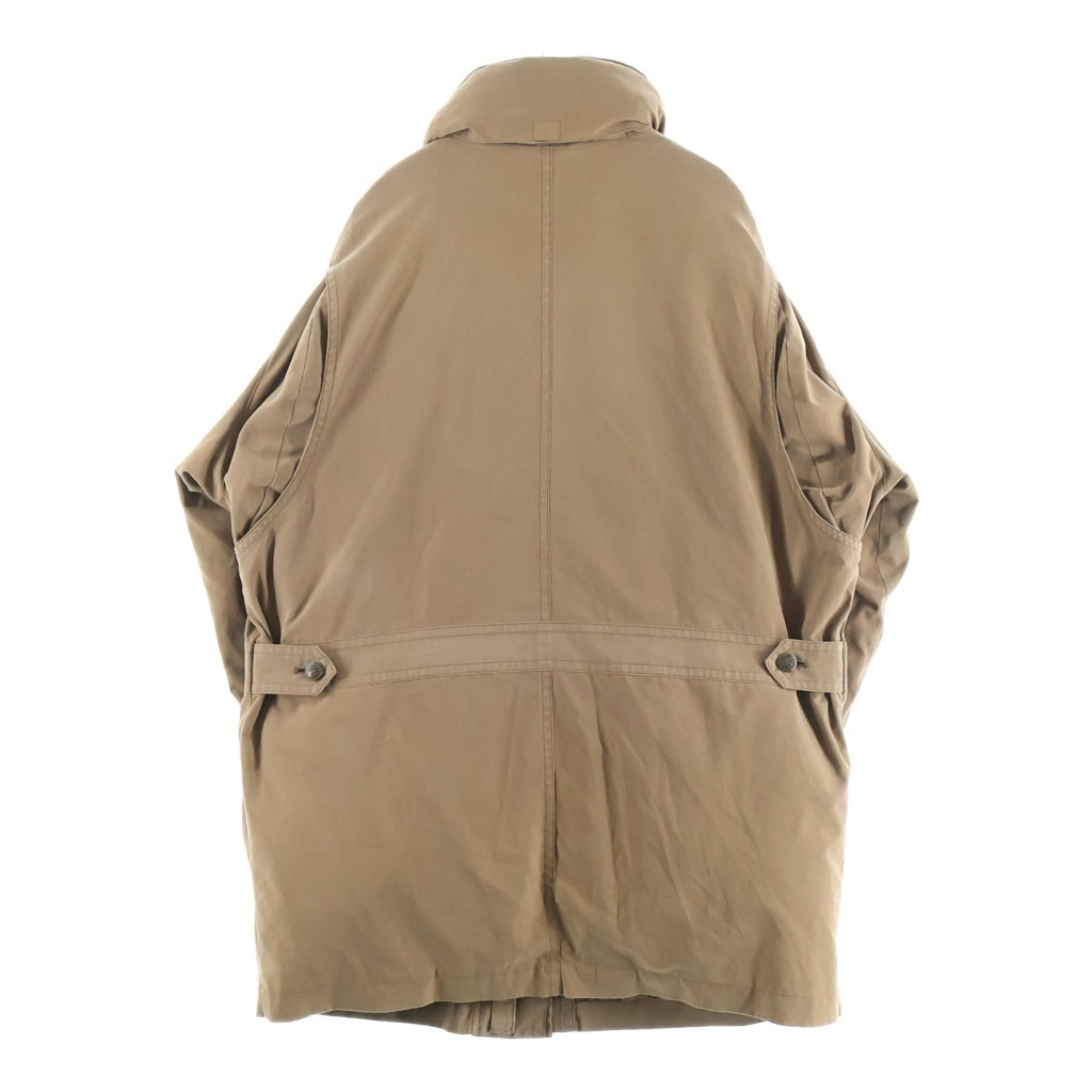 Aquascutum(アクアスキュータム) チェック柄ダウンライナー付き ジップアップ フーデッドミリタリーコート ブラウン 168-00-94 レディース