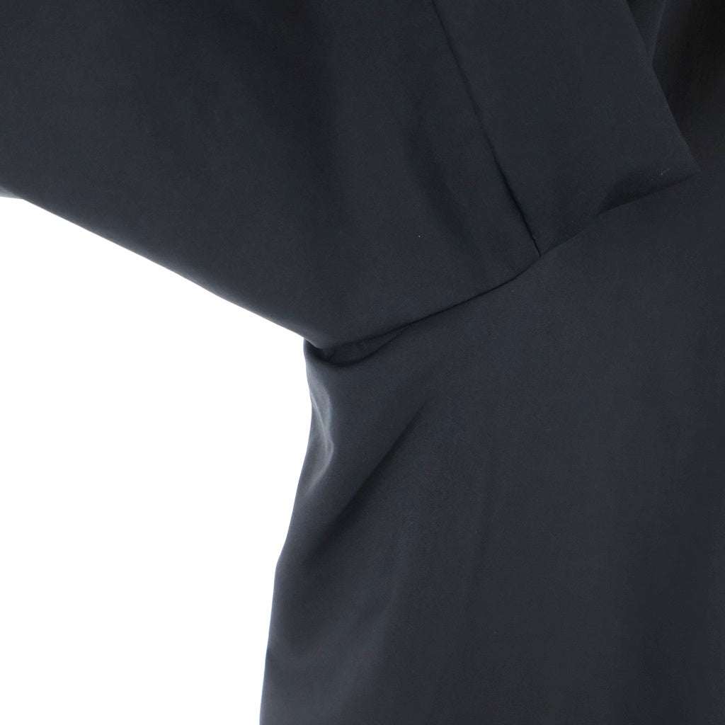 BURBERRY BLACK LABEL(バーバリー ブラックレーベル) ナイロン ステンカラー ロングコート ブラック BMA06-704-09