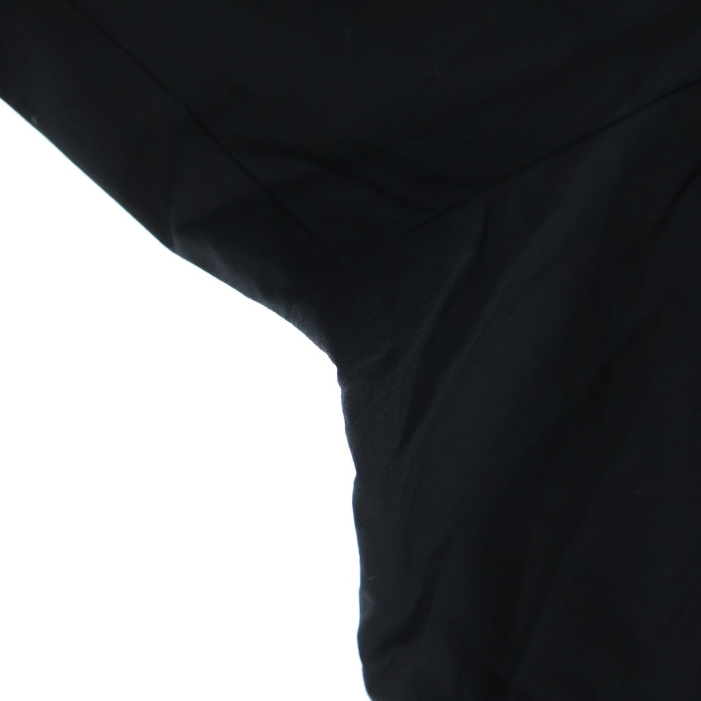TAO COMME des GARCONS(タオコムデギャルソン) AD2025 ラウンドカラー ロングスリーブ コットンシャツ レディース ブラック TZ-B007
