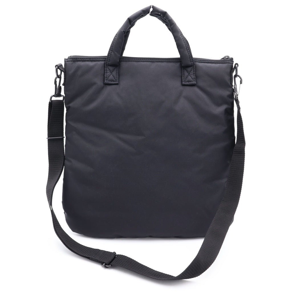 BLACK COMME des GARCONS(ブラックコムデギャルソン) 日本製 中わた 2WAY ナイロン ハンドショルダーバッグ ブラック 1Z-K 204