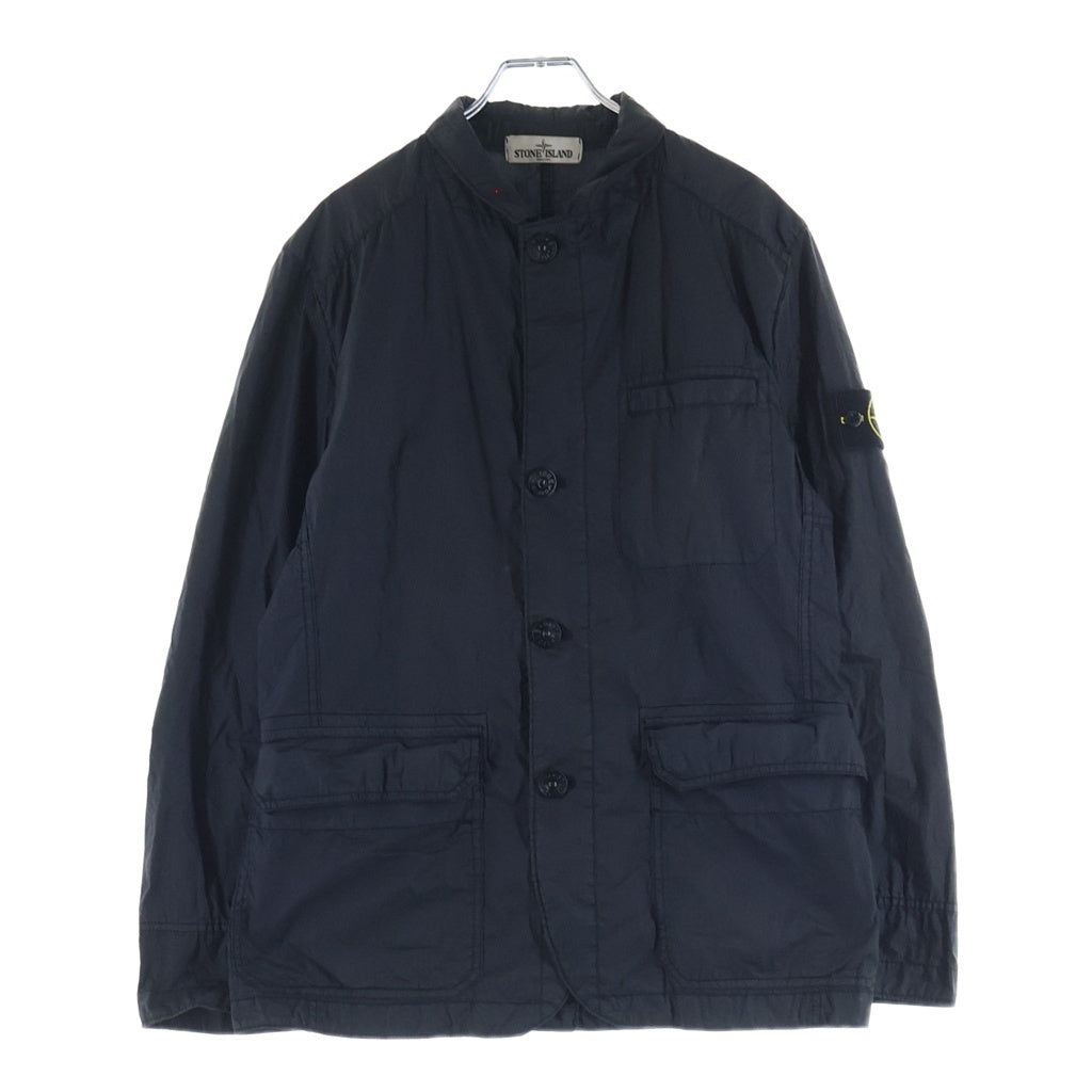 STONE ISLAND(ストーンアイランド) 13SS MUSSOLA WATRO ロゴワッペン コーティング ナイロンジャケット ブラック 5815AF229