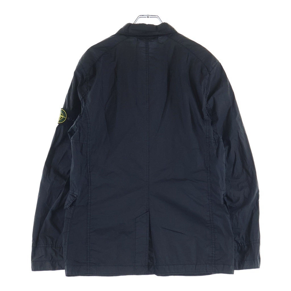 STONE ISLAND(ストーンアイランド) 13SS MUSSOLA WATRO ロゴワッペン コーティング ナイロンジャケット ブラック 5815AF229