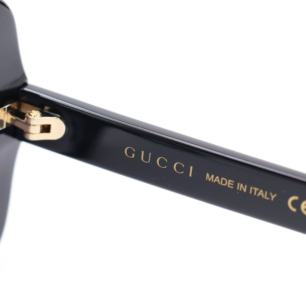 GUCCI(グッチ) GG0762S バタフライフレーム GGロゴテンプル カラーレンズ サングラス メガネ ブラック