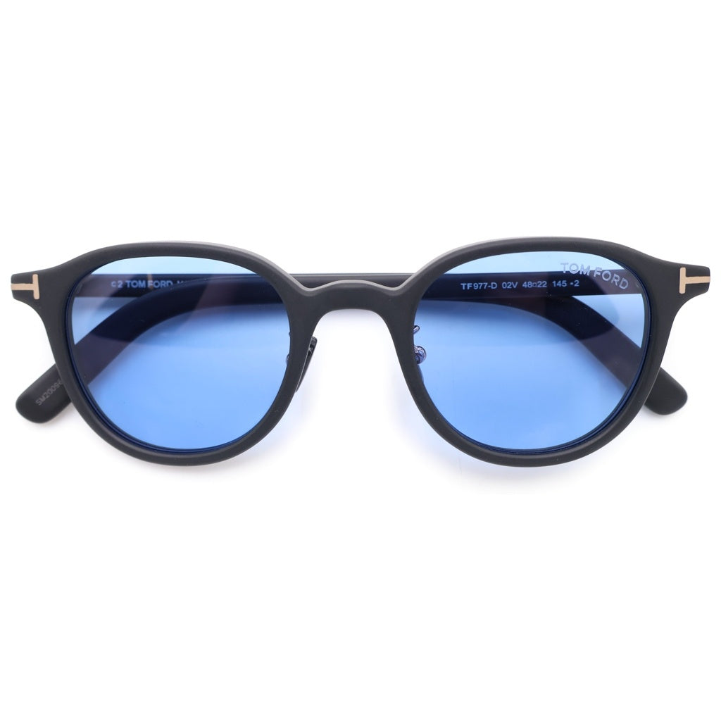 TOM FORD(トムフォード) TF977-D アジアンフィット ウェリントンフレーム カラーレンズ サングラス メガネ ブラック/ブルー