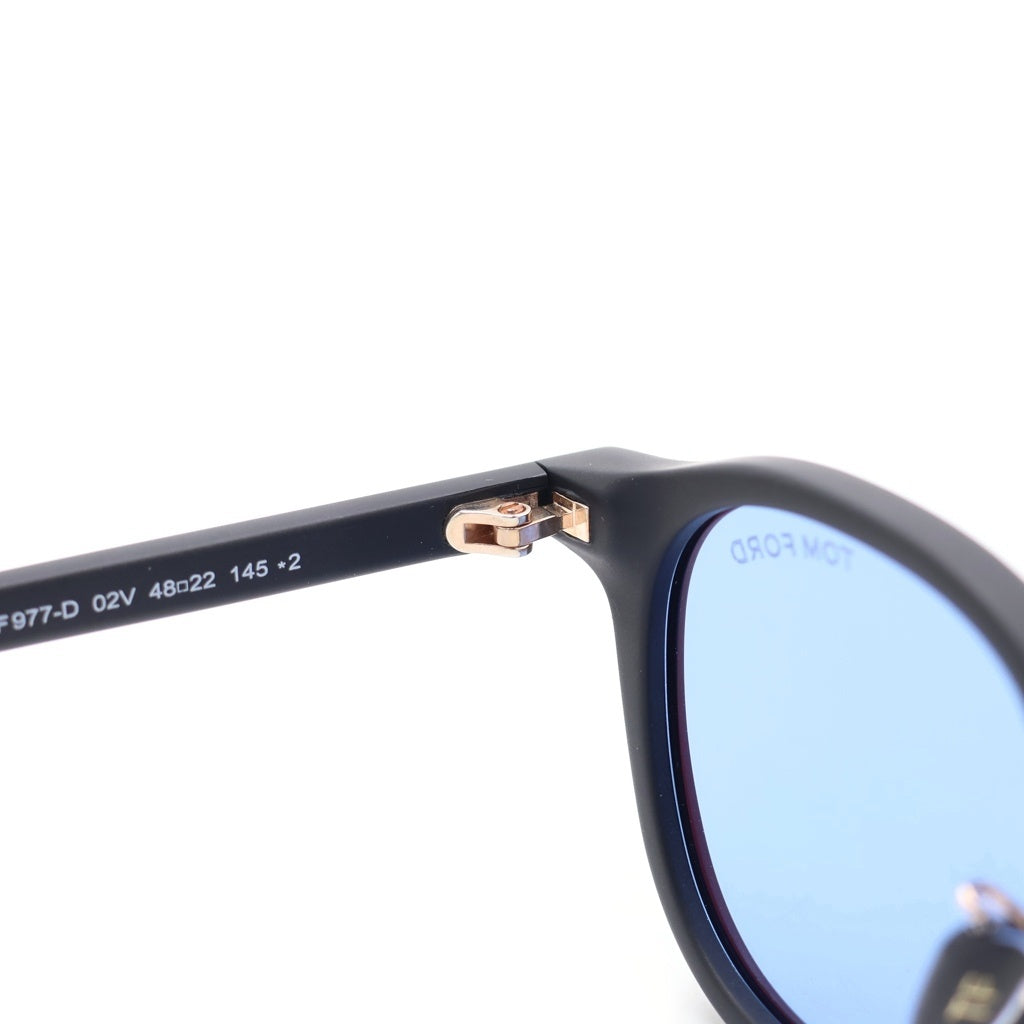 TOM FORD(トムフォード) TF977-D アジアンフィット ウェリントンフレーム カラーレンズ サングラス メガネ ブラック/ブルー