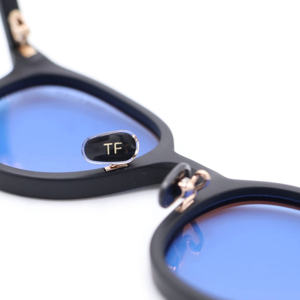 TOM FORD(トムフォード) TF977-D アジアンフィット ウェリントンフレーム カラーレンズ サングラス メガネ ブラック/ブルー