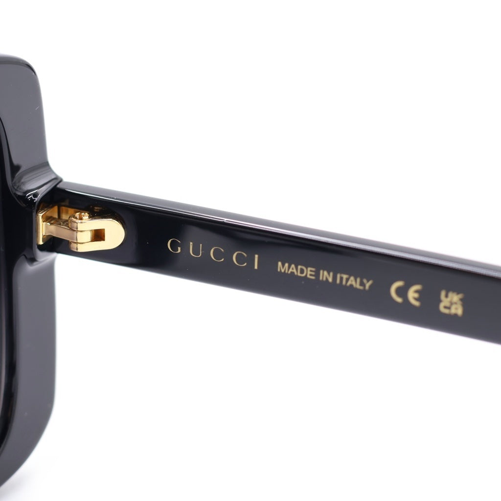 GUCCI(グッチ) GG0632S スクエアフレーム GGロゴテンプル カラーレンズ サングラス メガネ ブラック