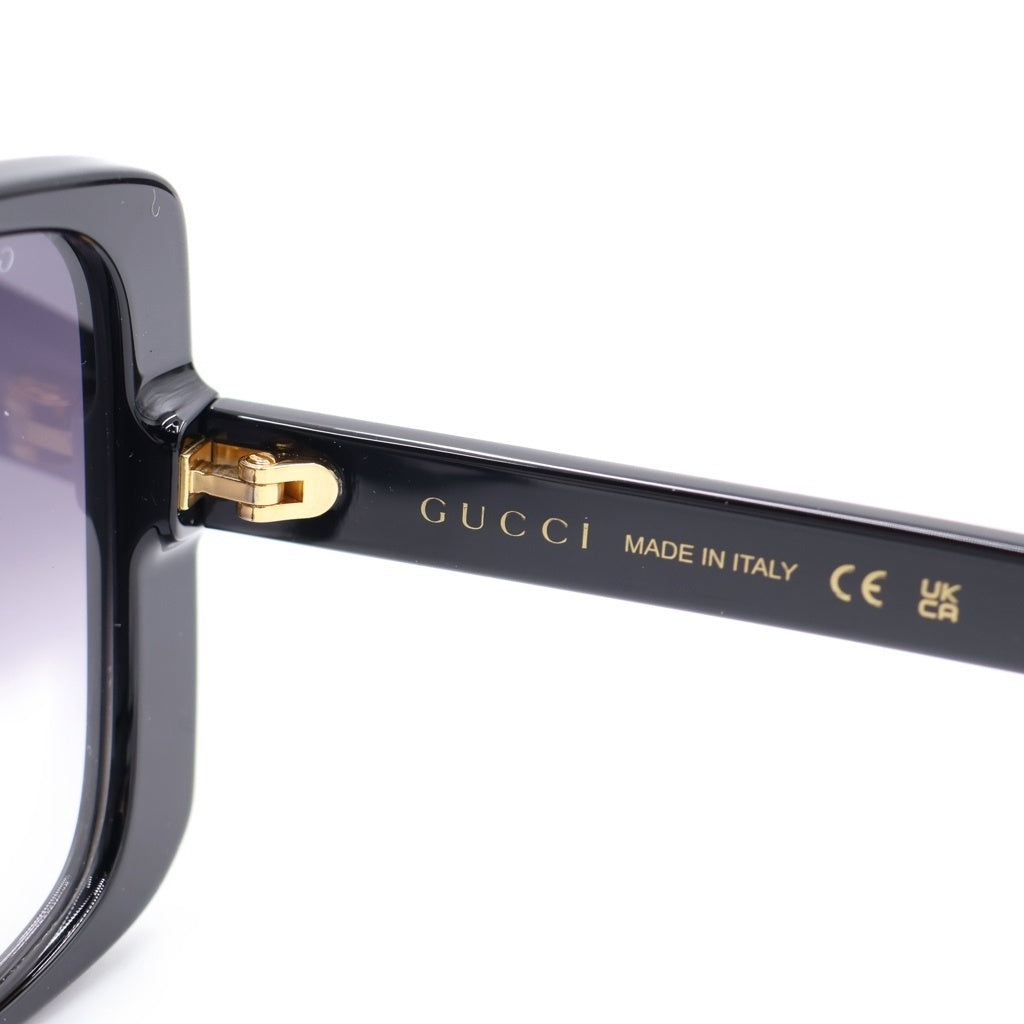 GUCCI(グッチ) GG0632S スクエアフレーム GGロゴテンプル カラーレンズ サングラス メガネ ブラック