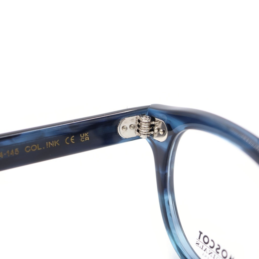 MOSCOT(モスコット) LEMTOSH レムトッシュ ウェリントンフレーム クリアレンズ サングラス メガネ ブラック/ブルー