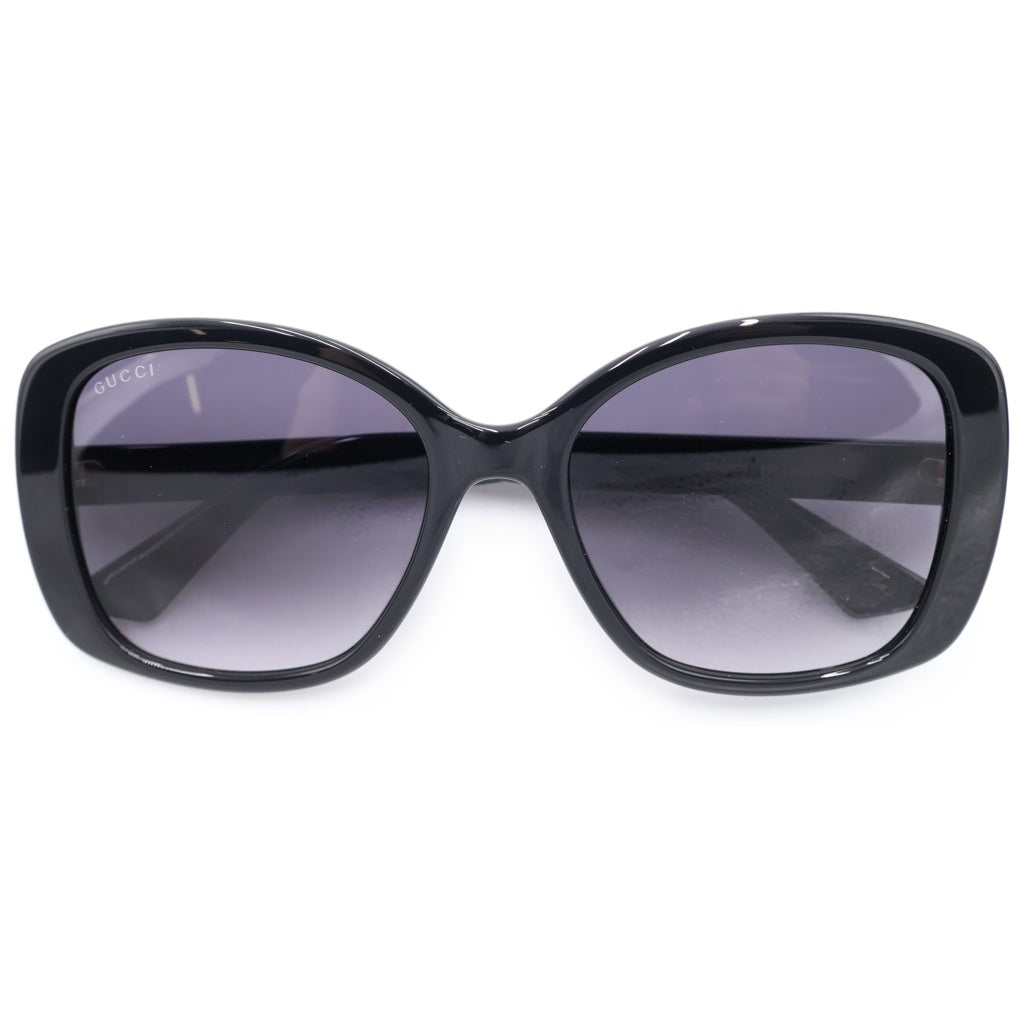 GUCCI(グッチ) GG0762S バタフライフレーム GGロゴテンプル カラーレンズ サングラス メガネ ブラック