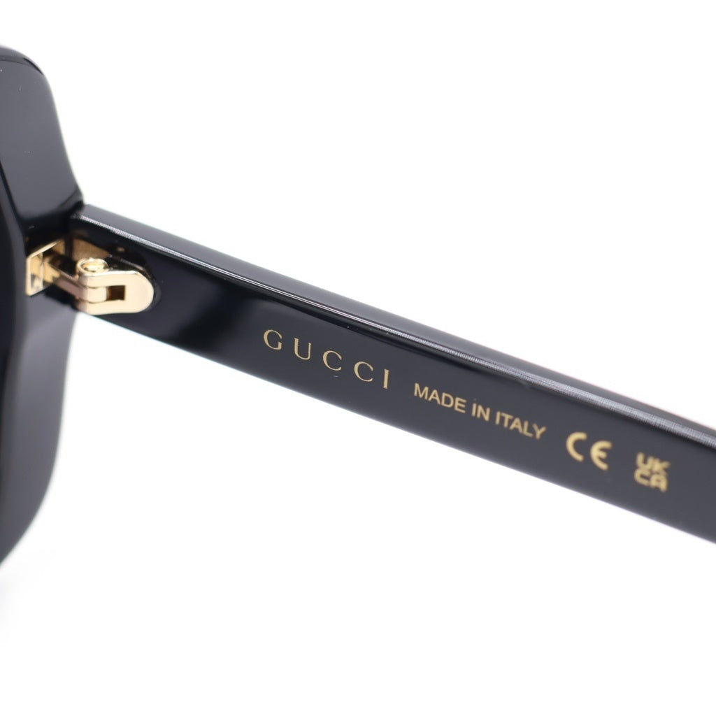 GUCCI(グッチ) GG0762S バタフライフレーム GGロゴテンプル カラーレンズ サングラス メガネ ブラック