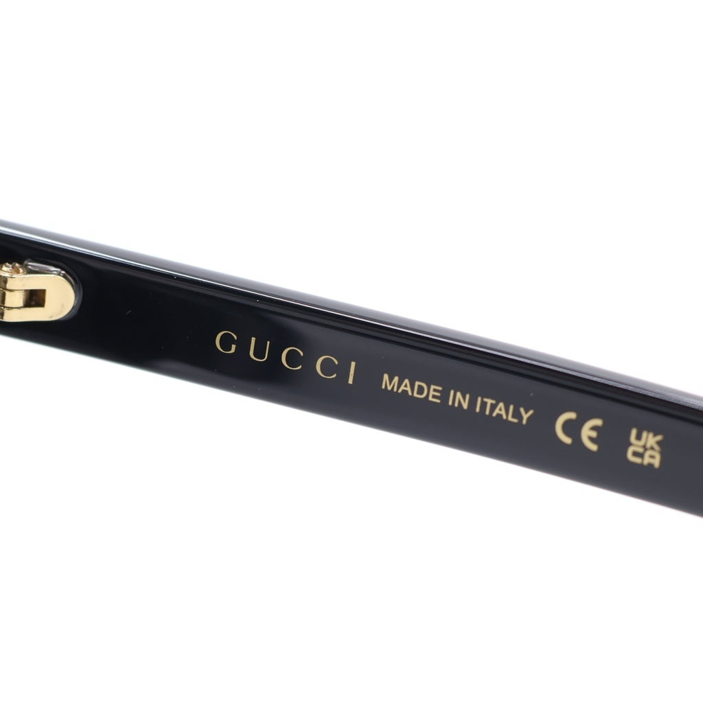 GUCCI(グッチ) GG0637SK アジアンフィット スクエアフレーム GGロゴテンプル カラーレンズ サングラス メガネ ブラック