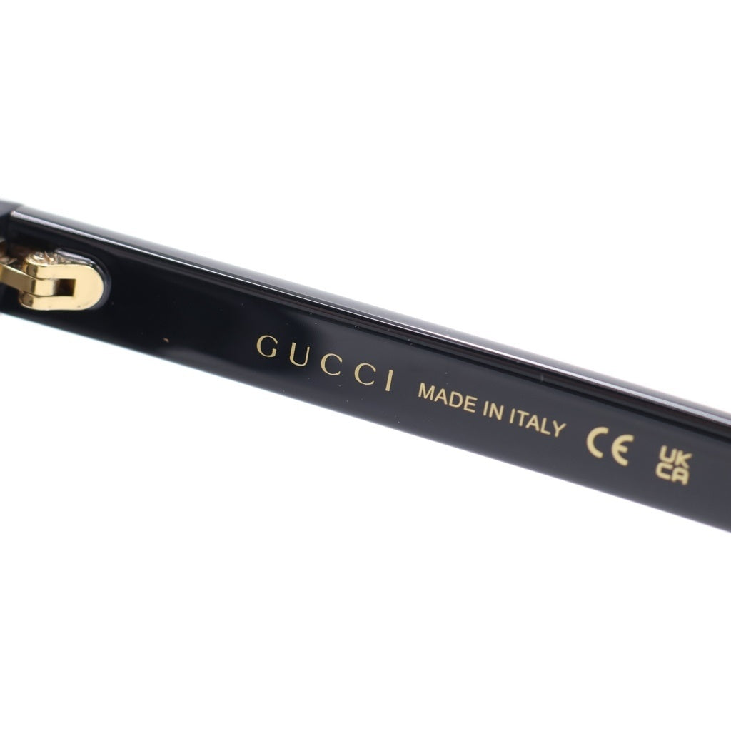 GUCCI(グッチ) GG0637SK アジアンフィット スクエアフレーム GGロゴテンプル カラーレンズ サングラス メガネ ブラック