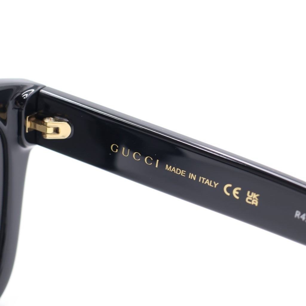 GUCCI(グッチ) GG1338S アジアンフィット ウェリントンフレーム インターロッキングGテンプル カラーレンズ サングラス メガネ ブラック