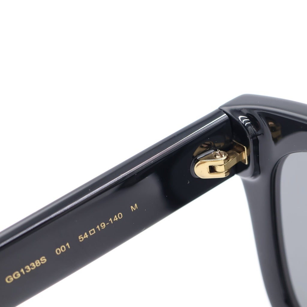 GUCCI(グッチ) GG1338S アジアンフィット ウェリントンフレーム インターロッキングGテンプル カラーレンズ サングラス メガネ ブラック