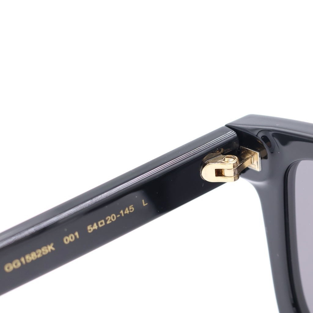 GUCCI(グッチ) GG1582SK アジアンフィット スクエアフレーム ロゴテンプル カラーレンズ サングラス メガネ ブラック